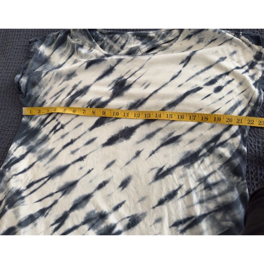 J Jill Fit Back Keyhole Tee Tie Dye L - Picture 7 of 8